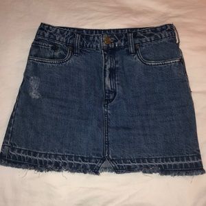 Free People Jean Skirt